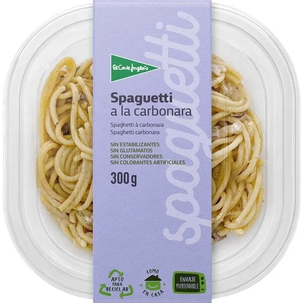 Spaguetti a la carbonara