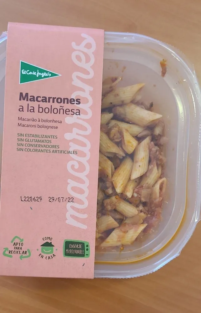 Macarrones a la boloñesa