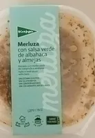 Merluza con salsa verde de albahaca y almejas