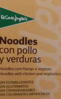 Noodles con pollo y verduras