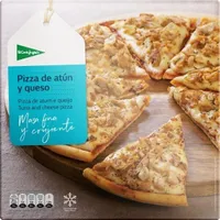 Pizza de atún y queso