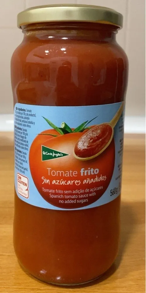 Tomate frito sin azucares añadidos