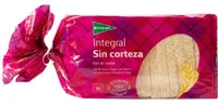 Pan de molde sin corteza integral de trigo