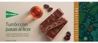 Turrón con pasas al licor