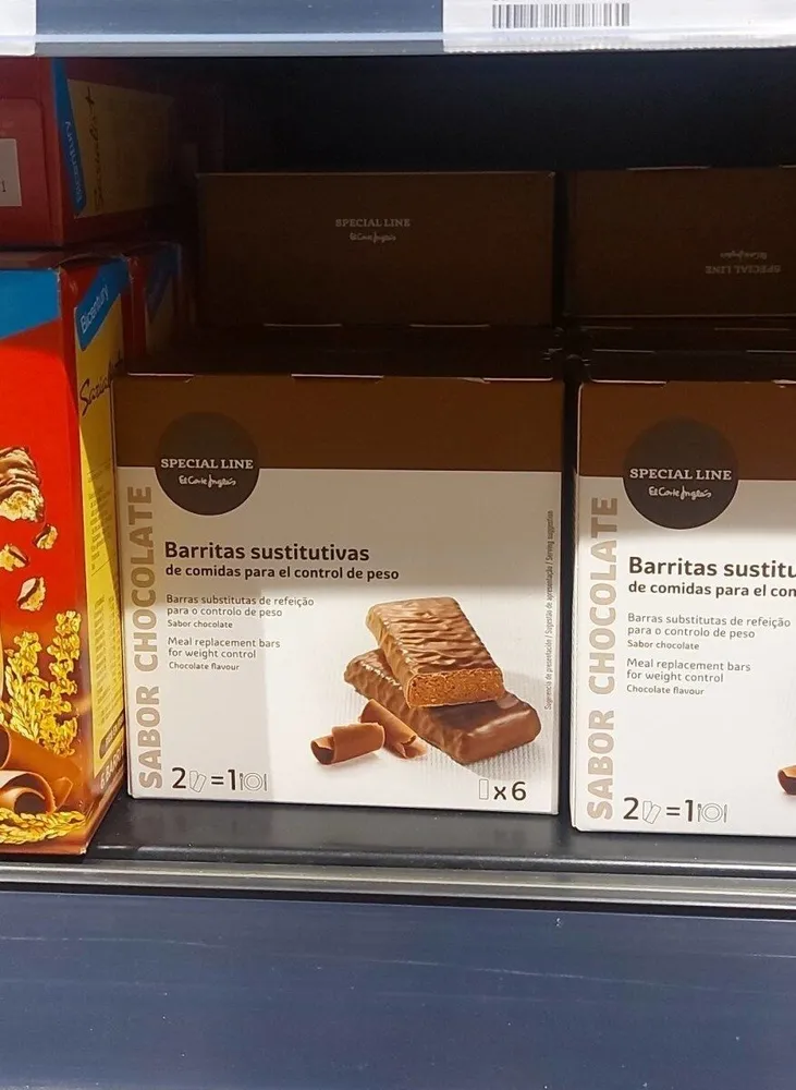 Barritas sustitutivas de comida