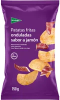 Patatas fritas onduladas jamón