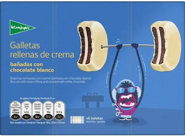 Galletas rellenas de crema