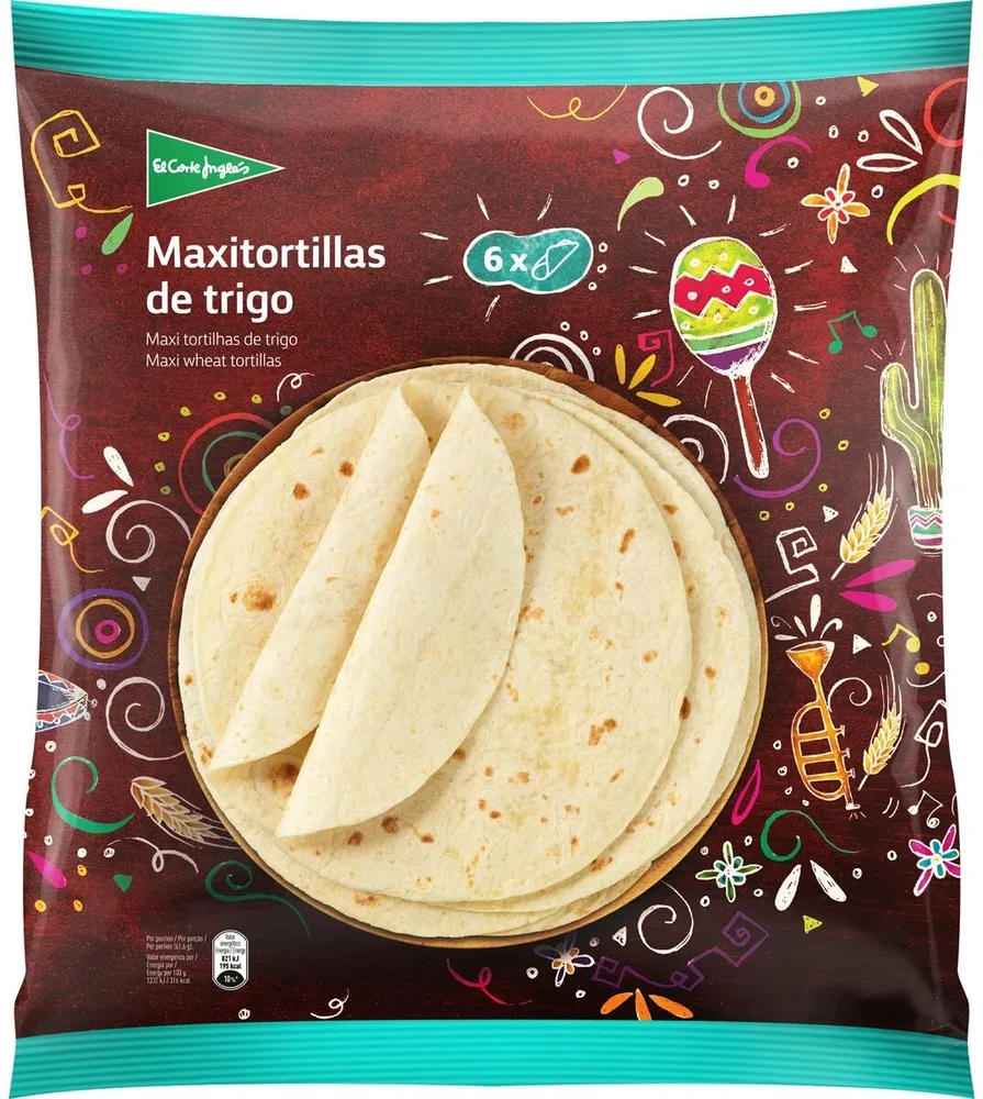 Maxitortillas de trigo