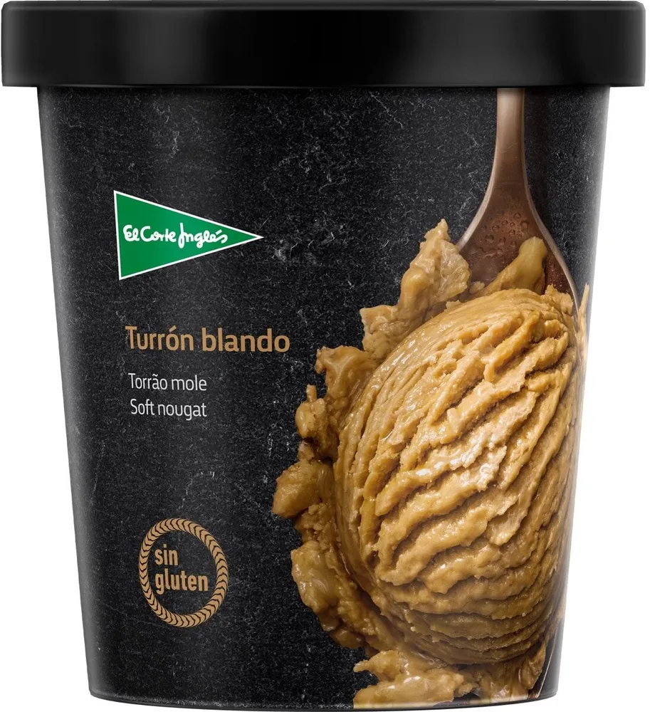 Helado de turrón blando