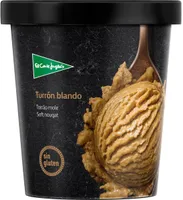 Helado de turrón blando