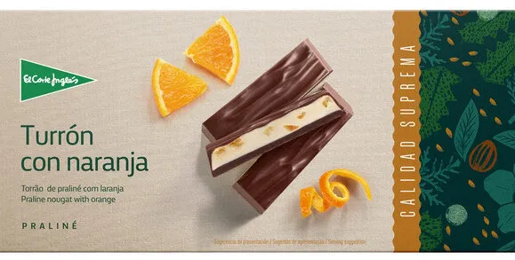 Turrón de Praline con Naranja