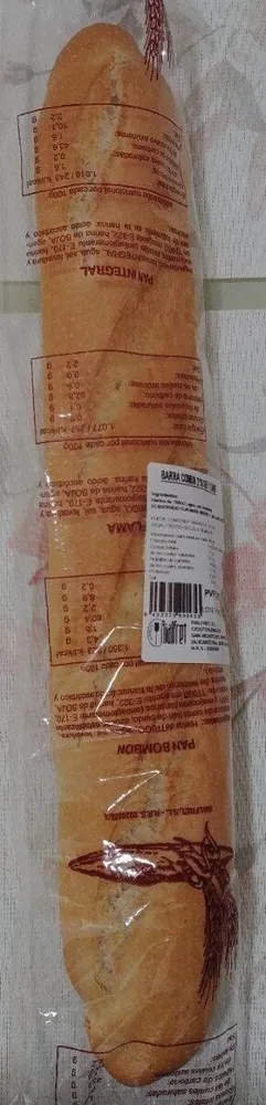 Barra de pan común 210 gr
