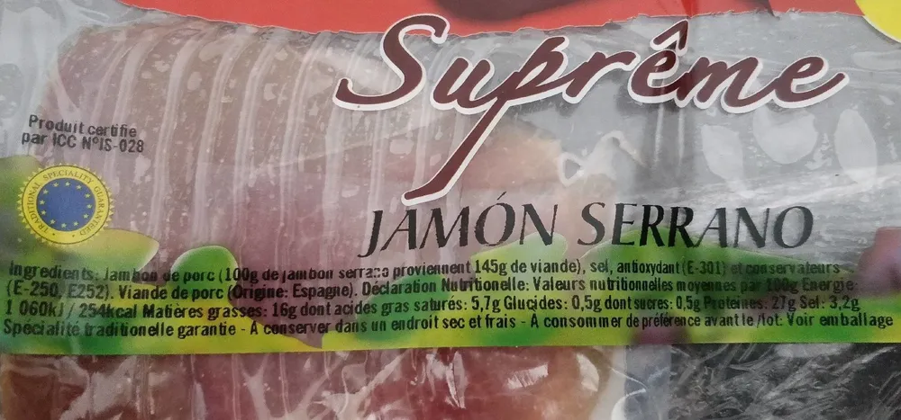 Jambon de serrano