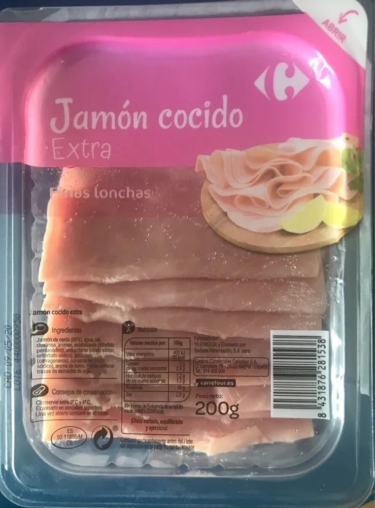 Jamón cocido extra
