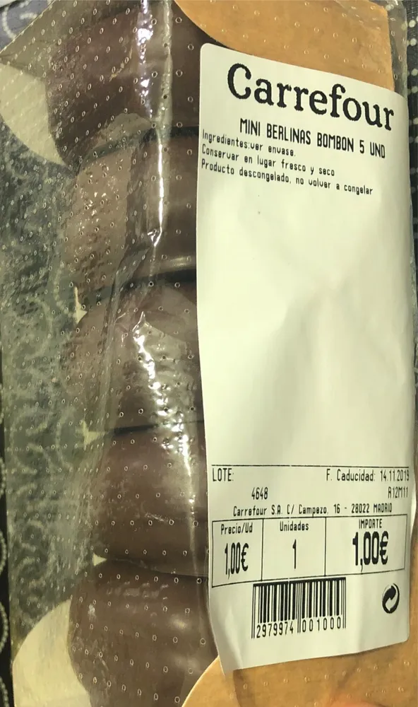 Mini berlinas bombón 5 ud