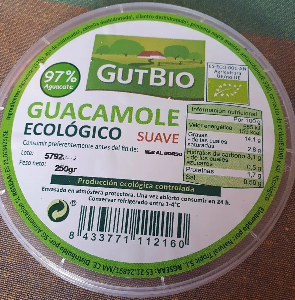 Guacamole ecológico suave