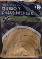 Puré de patata con queso y finas hierbas