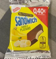 Gitanos sándwich sabor a platano