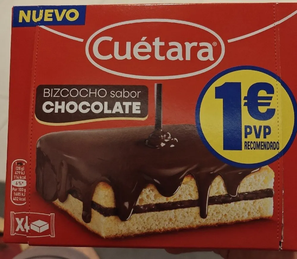 bizcocho sabor chocolate