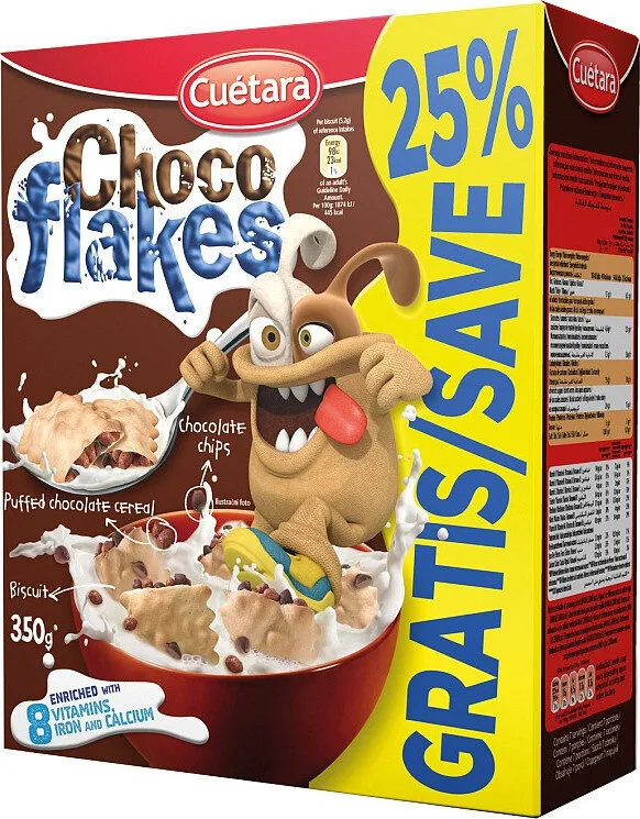 Choco Flakes 350G 25% Gratis Breakfast Cereals
