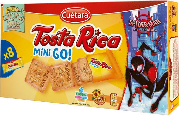 Mini go galletas de desayuno con vitaminas hierro