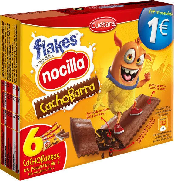 Cachobarra galletas de cacao rellenas de nocilla
