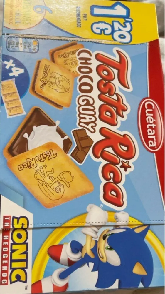 Tosta Rica choco guay