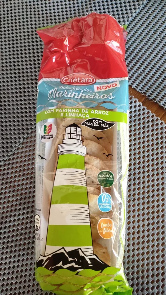 Marinheiras de farinha de arroz e linhaça