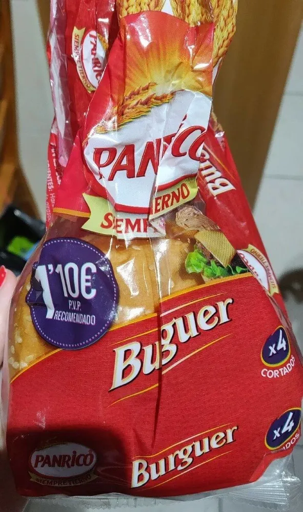 Pan hamburguesa panrico