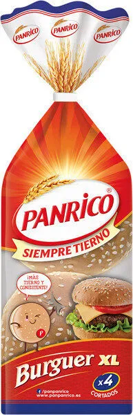 Pan de hamburguesas xl siempre tierno
