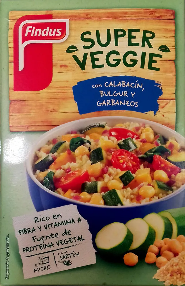 Super Veggie con calabacín, bulgur y garbanzos