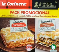 Lasaña Boloñesa y Lasaña de Champiñones y Boletus