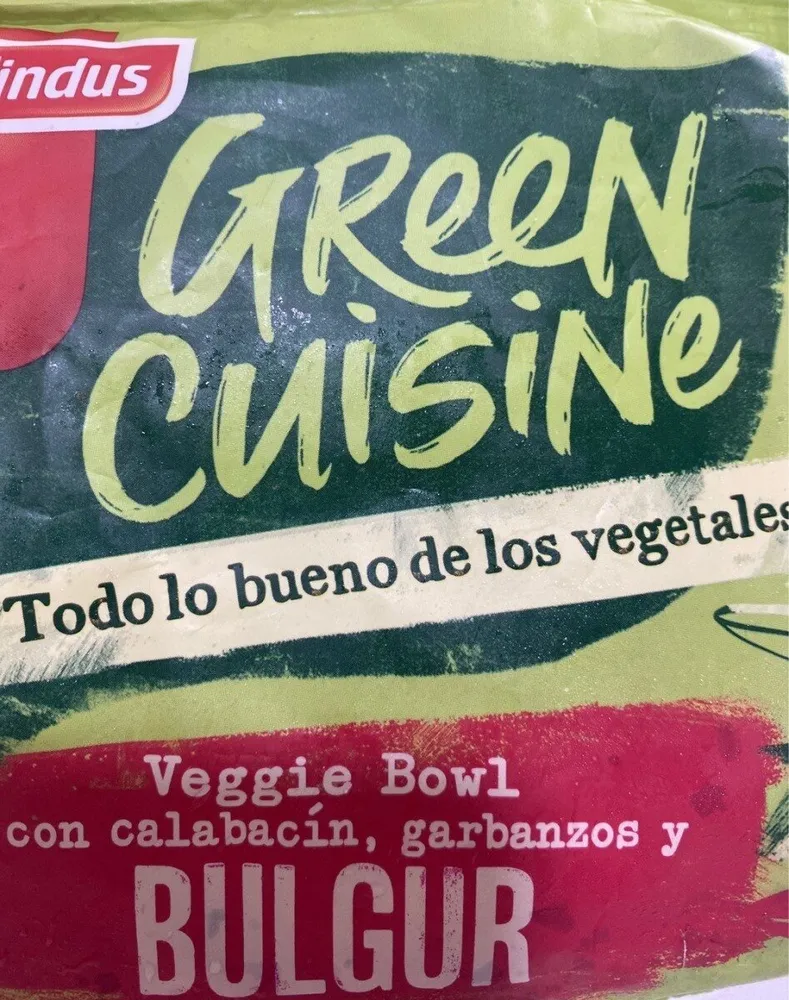 Veggie Bowl con calabacín, garbanzos y bulgur. GREEN CUISINE