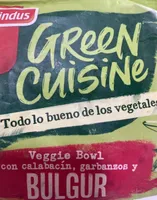 Veggie Bowl con calabacín, garbanzos y bulgur. GREEN CUISINE