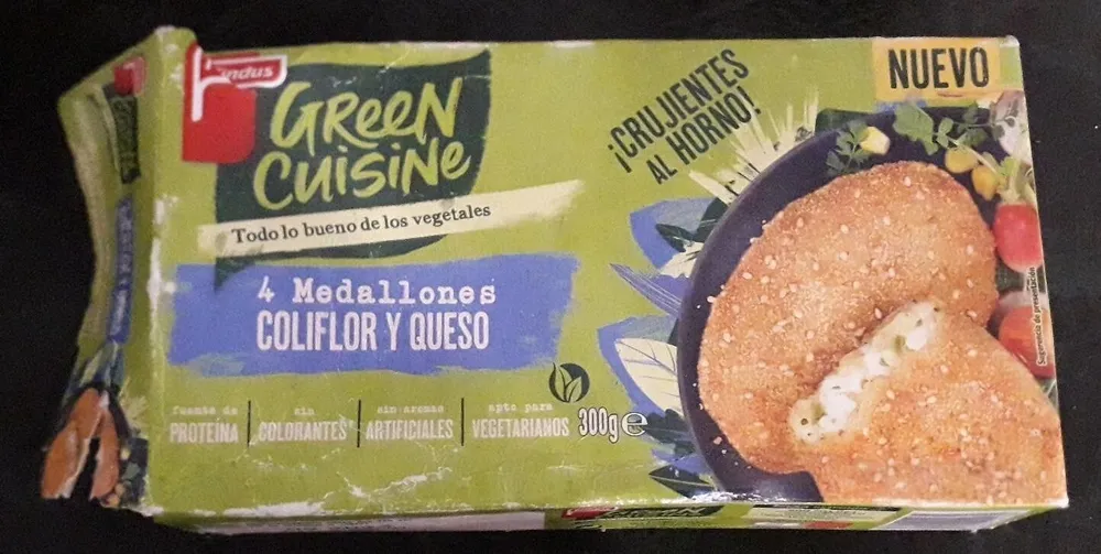 Medallones de coliflor y queso