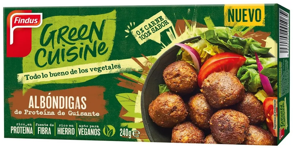 Albóndigas de proteína de guisante