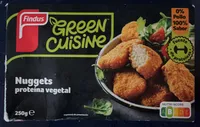 Nuggets de proteína de guisante y trigo