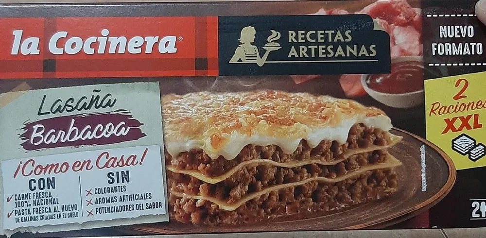 Lasaña barbacoa