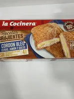 Cordon bleu de cerdo, jamón y queso