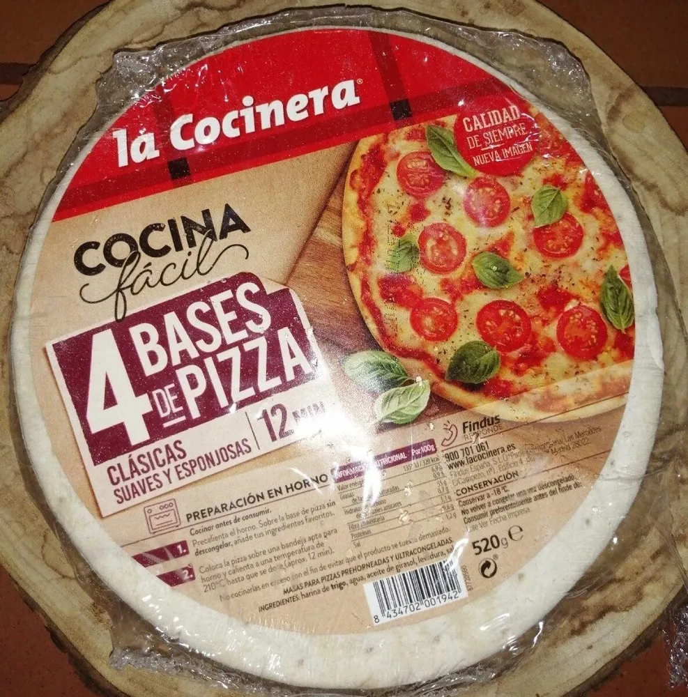 4 bases de pizza