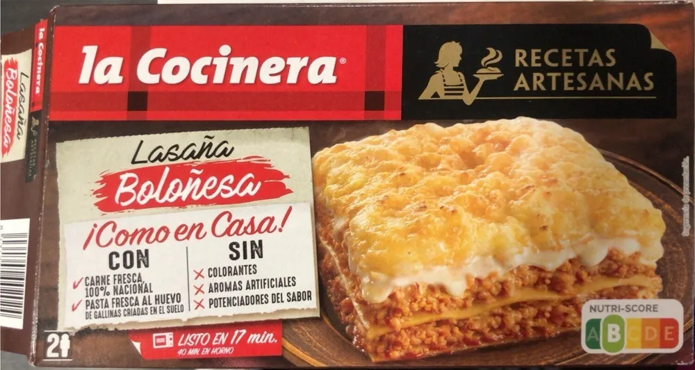 Lasaña boloñesa