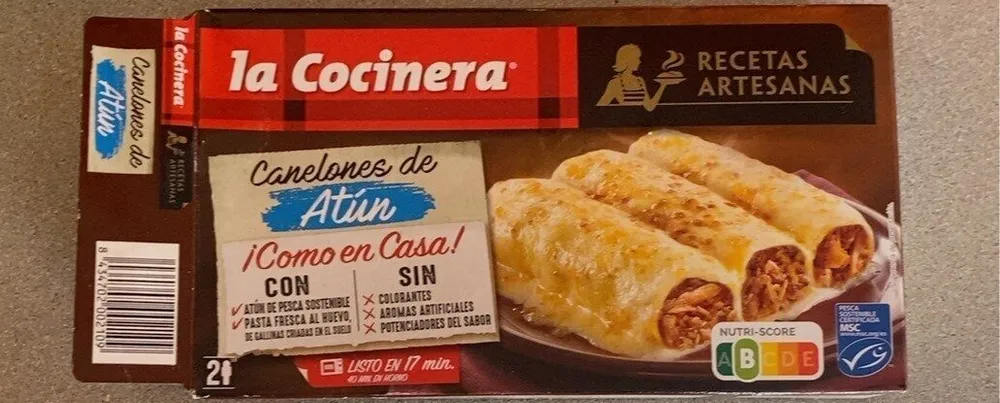 Canelones de atún