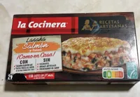 Lasaña de salmón y brócoli