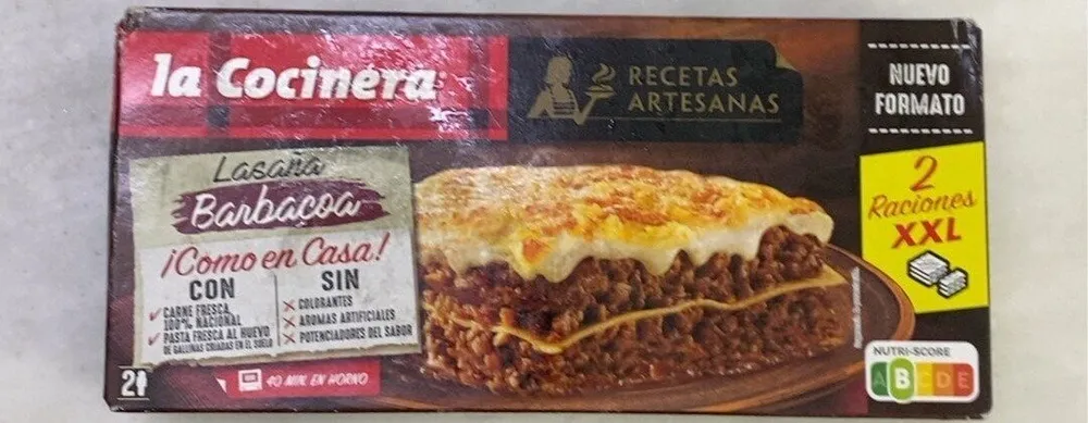 Lasaña barbacoa