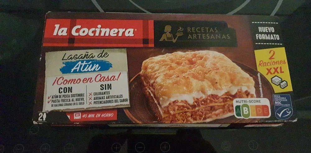 Lasaña de atún