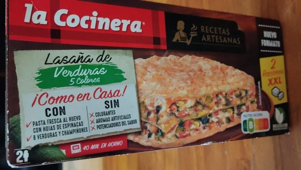 Lasaña de verduras