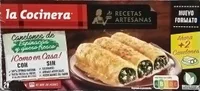 Canelones de espinacas y queso fresco