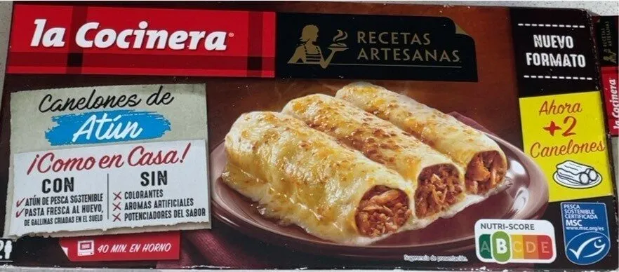 Canelones de atún