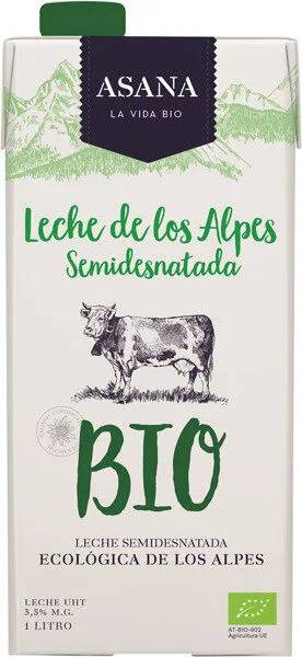 Leche de los alpes semidesnatada