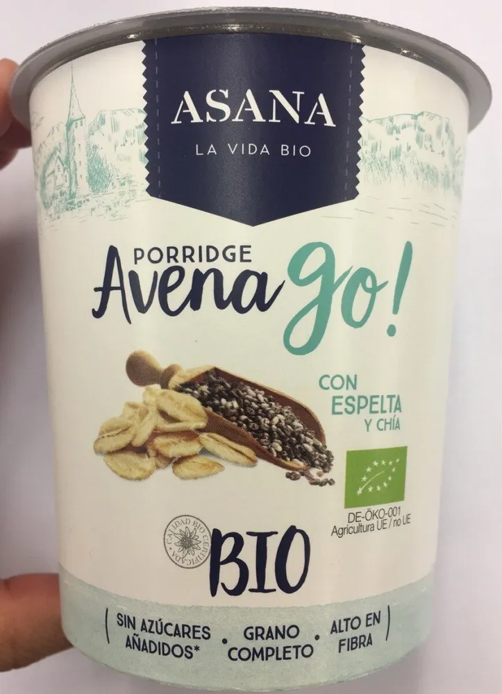 Porridge Avena GO con Espelta y Chia